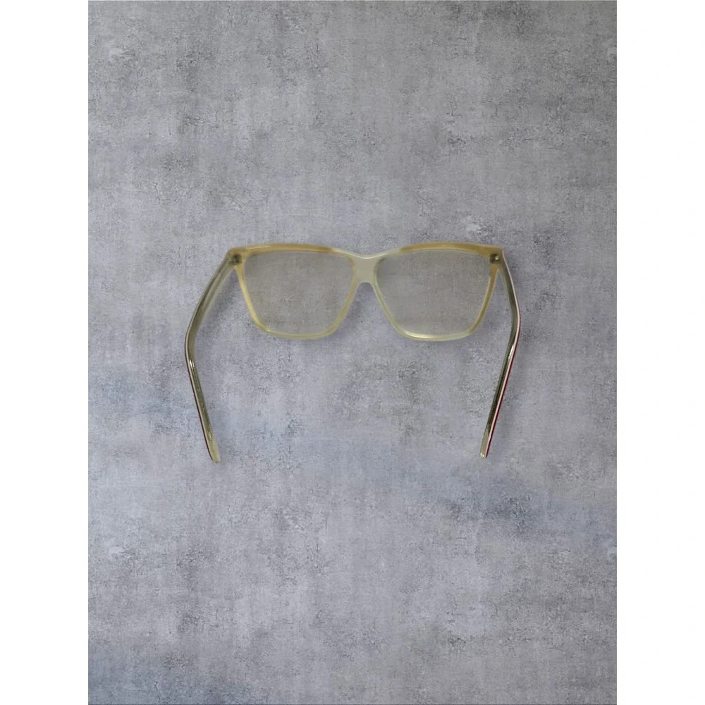 Fabrege Eyeglass FRAMES ONLY Women Red Clear Yellow Vintage Square 41